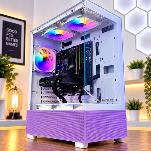 Purple gaming desktop - purple,